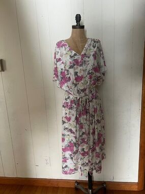 Vintage terry floral robe
